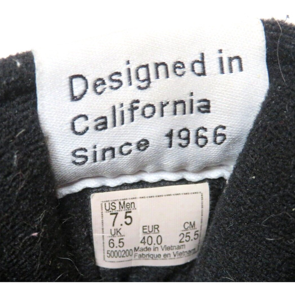 Vans Old Skool SK8-Hi Men's Black White Canvas Shoes Mid Top Sneakers - Size 7.5 - Picture 9 of 9